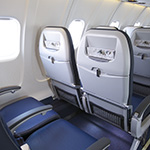 Image of rear view of CRJ700 United Economy seats
