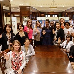 United employees meet with designer Tracy Reese
