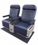 Image of premium cabin seats on Narrowbody aircraft