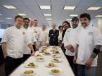 United Airline chefs with other chefs at the Trotter Project to design new meals