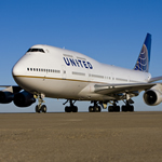 Image of a United Boeing 747 plane