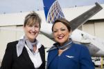 Two United flight attendants
